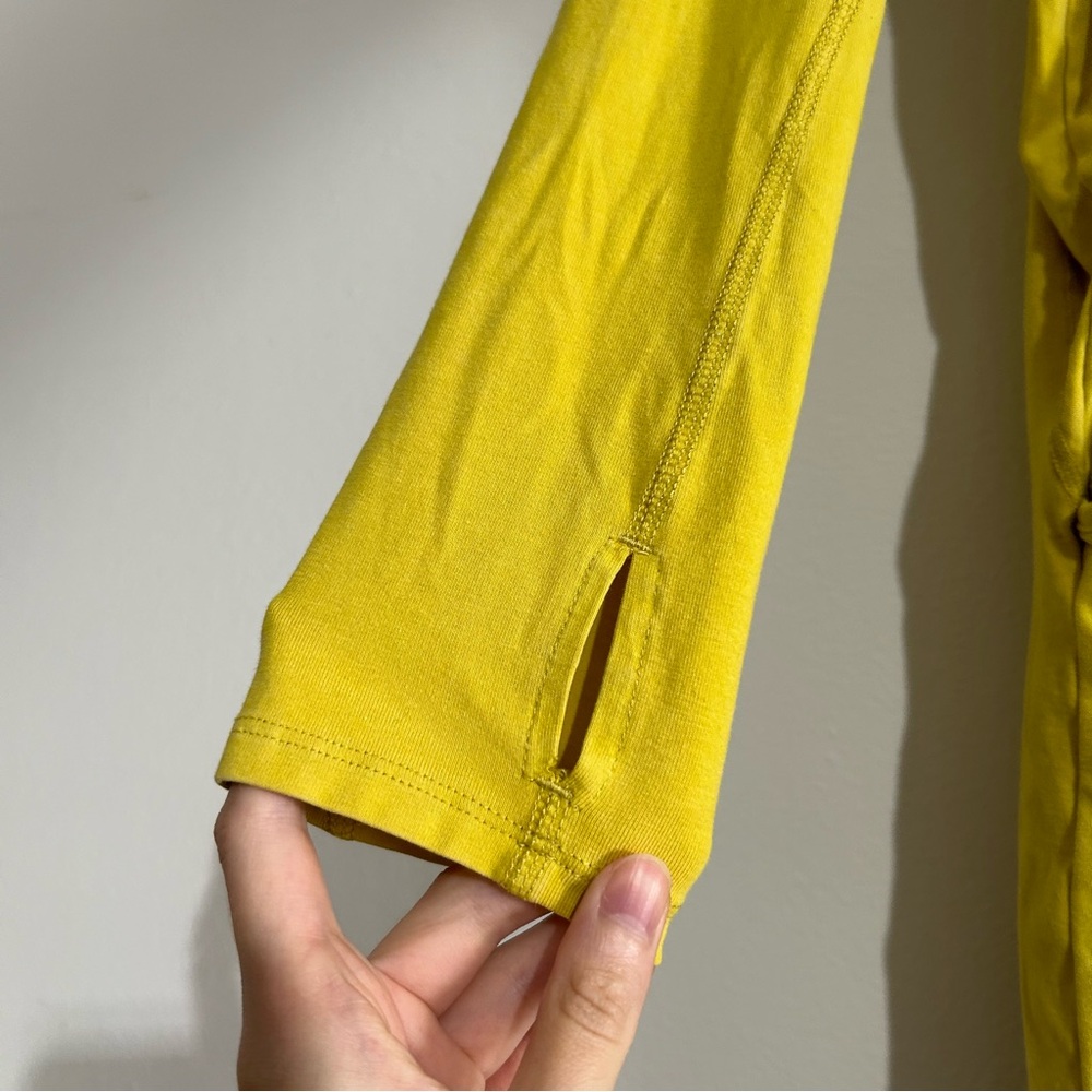 Free People Movement Hot Shot Long Sleeve Jumpsuit One Piece Yellow Small - Picture 9 of 16